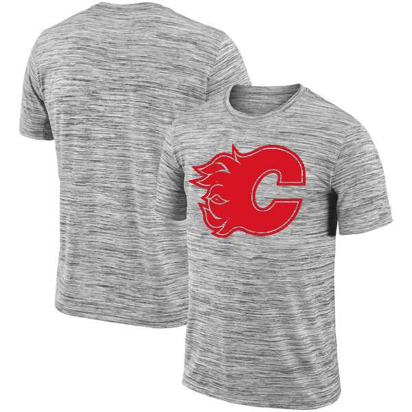 Calgary Flames 2018 Heathered Black Sideline Legend Velocity Travel Performance T-Shirt,We sell and wholesale Calgary Flames 2018 Heathered Black Sideline Legend Velocity Travel Performance T-Shirt on line form chian!